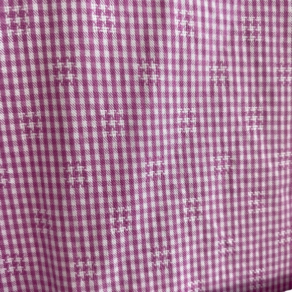 Thomas Dean - Fuschia Gingham Short Sleeve Shirt - Size Small NWOT - Picture 4 of 5
